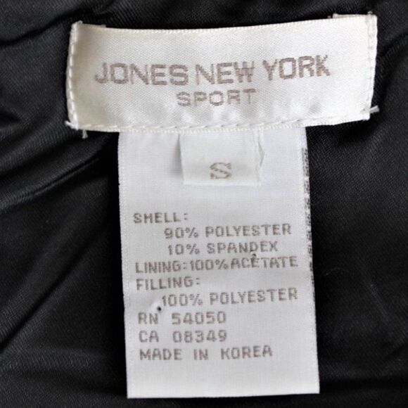 Quilted Vest Jacket Front Zip & Snap Dark Gray/Silver Velour Women's Sz Small - Picture 7 of 8